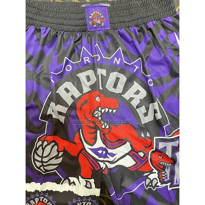 Pantalone Toronto Raptors Mitchell & Ness Negro Violeta